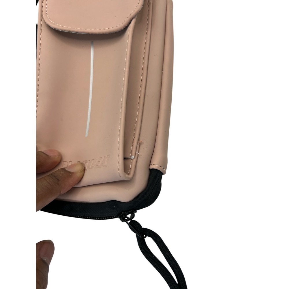 Blackbeat Crossbody Phone Wallet Travel Purse w/ Strap - Dusty Rose - Picture 5 of 8